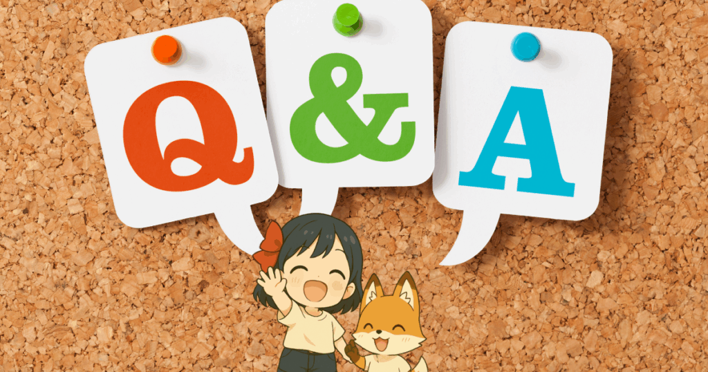 Q＆Aを紹介するときの画像