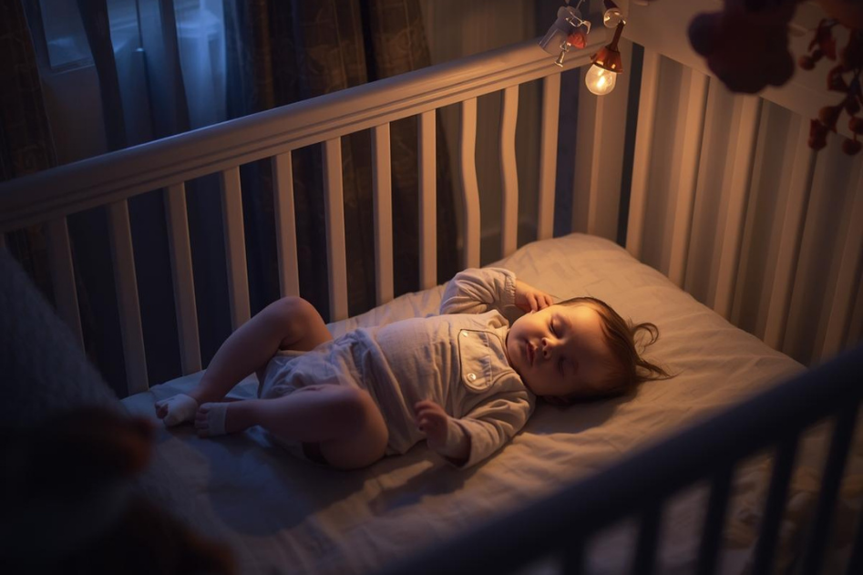 当時の寝室の様子や、夜中に使っていた哺乳瓶など